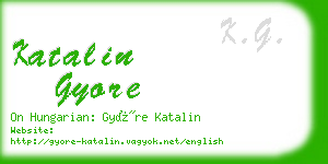 katalin gyore business card